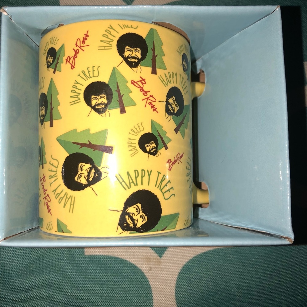 Bob Ross coffee cup
